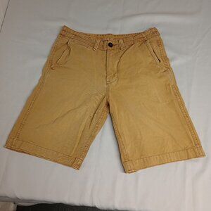 American Eagle Outfitters Shorts Men's Khaki Longer Length tag size 32 Waist 34"